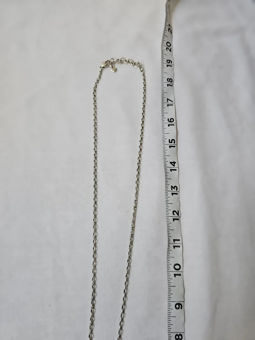 Brighton Lanakai Reversible Ladder Necklace White Enamel Silver Retired JL8263